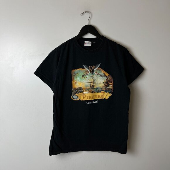 Pirates Carnival T Shirt Small S Adult Black Graphic Tee - Picture 9 of 14
